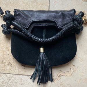 Foley & Corinna black small fold over purse